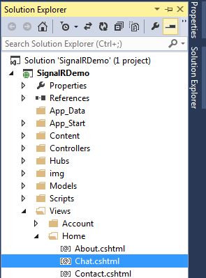 Solution Explorer of MVC App